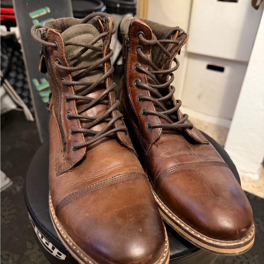 Dalton Brown Men's Brown Leather Boots